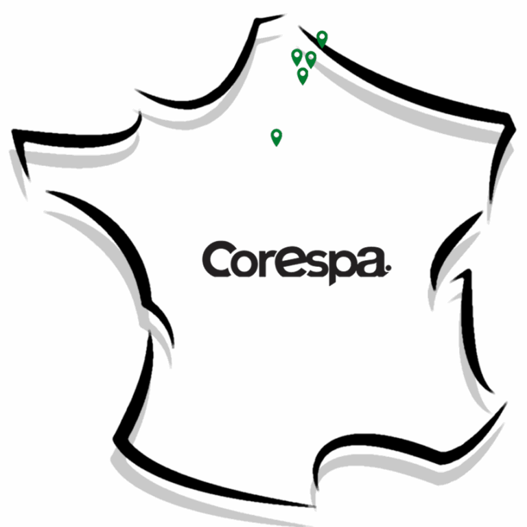 Carte de France CORESPA Avec localisation 1