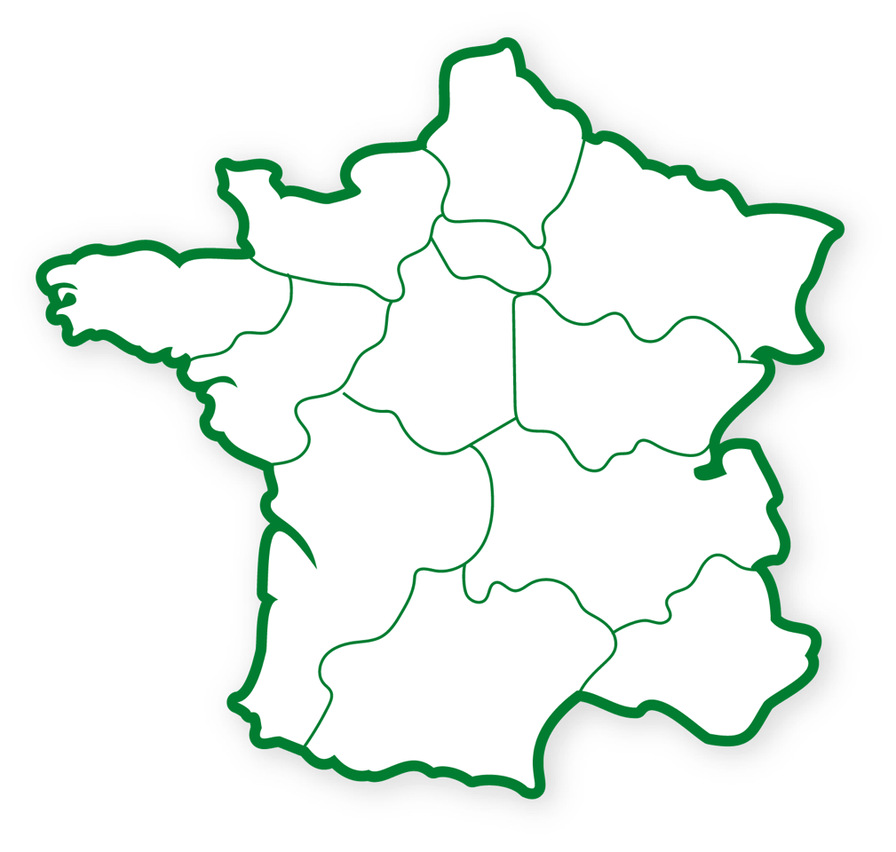 Carte de France vierge